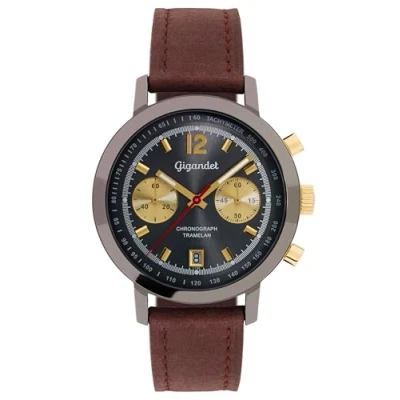 Abbildung von Gigandet Herren Analog Japanisches Quarzwerk Uhr mit Leder Armband VNAG10/010