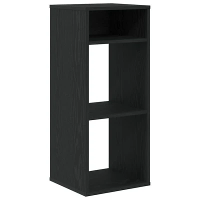 Abbildung von vidaXL Bücherregal Schwarz 34x31x80 cm Holzwerkstoff, Lagerschrank, Lagerregal, Aufbewahrungsregal, Bücherregal, Würfel Standregal