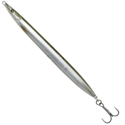 Abbildung von Savage Gear 3D SANDEEL Pencil 9cm 13g Meerforellenköder, Farbe:Sandeel Ghost