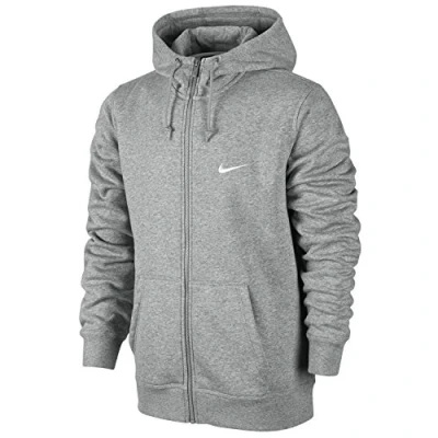 Abbildung von Nike Herren, Kapuzenpullover mit durchgehendem Reißverschluss, Mehrfarbig (Dunkel Heidekraut Grau/weiß), L