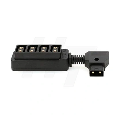 Abbildung von HangTon Kurzer D Tap P Power Splitter Stecker auf Buchse Adapter für V Mount Gold Akku