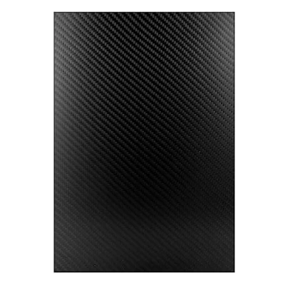 Abbildung von QWORK 3K Kohlefaserplatte, 2 x 200 300mm, Kohlefaser, Schwarz