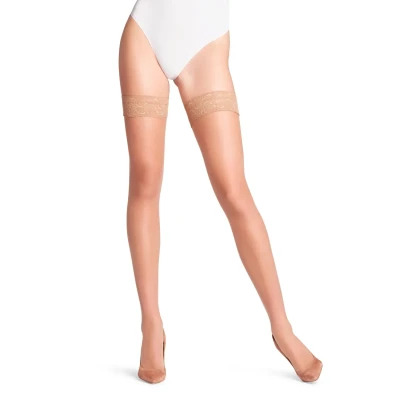 Abbildung von Falke Shelina 12 STU Overkneestrümpfe, Damen, Größe: 40/42, Powder