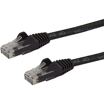 Abbildung von StarTech.com 50cm Cat6 Snagless Gigabit UTP Netzwerkkabel Cat 6 RJ45 mit Knickschutz Schwarz