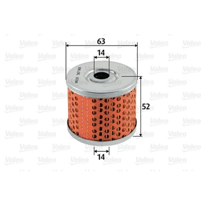 Abbildung von VALEO 587908 Kraftstofffilter Filtereinsatz PEUGEOT: J5 Pritsche/Fahrgestell, Kastenwagen, J9 Bus, RENAULT: CLIO 1, Super 5 Schrägheck