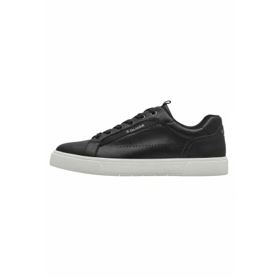 Abbildung von s.Oliver Herren Sneaker flach Low Top Vegan, Schwarz (Black), 43 EU