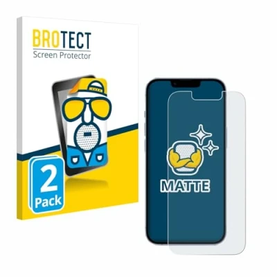 Abbildung von BROTECT Entspiegelungs Schutzfolie für Apple iPhone 14 (2 Stück) Matte Displayschutz Folie, Anti Reflex, Fingerprint