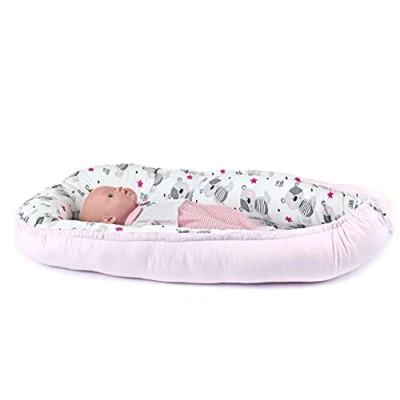 Abbildung von Multifunktionale Kuschelnest Babynest Kokon für Babys und Säuglinge, Nestchen, Reisebett, 100% Baumwolle, antiallergisch