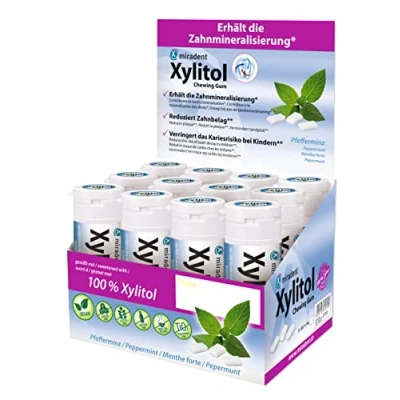 Abbildung von Xylitol Chewing Gum Display Pfefferminz Display, 12 x 30 Kaugummis