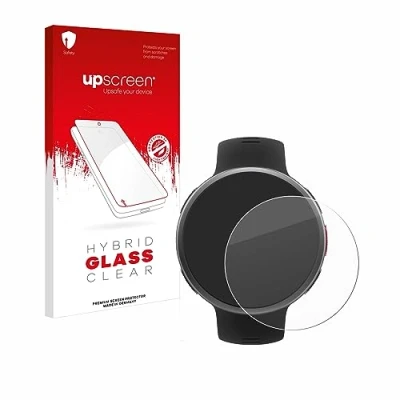 Abbildung von upscreen Schutzglas für Polar Vantage V2 Schutzfolie, Glas Folie [Klar, 9H Panzerschutz, Anti Fingerprint]