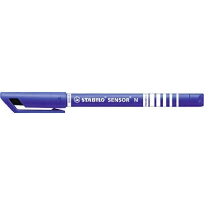 Abbildung von Fineliner mit gefederter Spitze STABILO SENSOR M medium 10er Pack blau