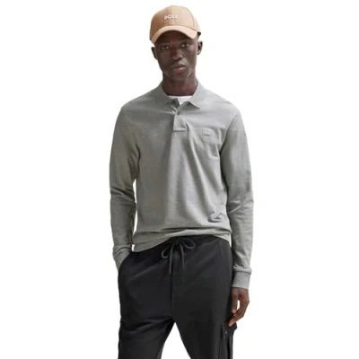 Abbildung von BOSS Passerby Poloshirt, Herren, Größe: Medium, Light pastel grey
