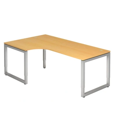 Abbildung von HAMMERBACHER höhenverstellbarer Schreibtisch VRS82/6/S buche