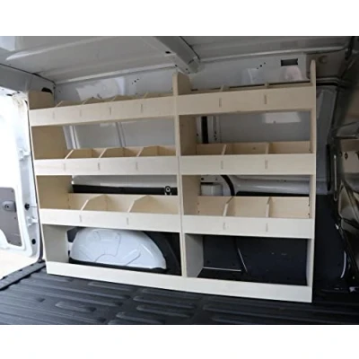 Abbildung von Vanify Kompatibel mit Renault KANGOO L3 (Maxi) 2008+ Fahrzeugeinrichtung Fahrzeugregale, komplette Fahrerseite Regal