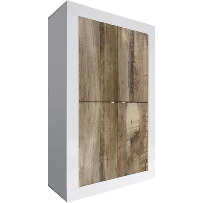 Abbildung von INOSIGN Highboard &quot;Basic Höhe 162 cm, Breite 102 Kommode 4 Türen, Hochkommode&quot;, Metallgriff, moderne Rahmenoptik, viel Stauraum, Farbauswahl