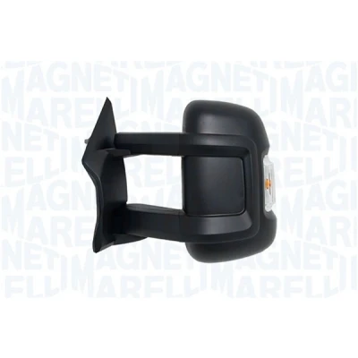 Abbildung von Außenspiegel Magneti Marelli 350315027720 links schwarz rauh manuell langer Spiegelarm, konvex für Linkslenker FIAT: Ducato III Pritsche / Fahrgestell