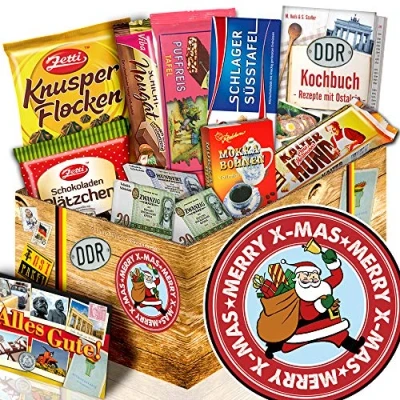 Abbildung von Weihnachtsmann Schokoladen Ossi Paket Geschenkeset Weihnachten Mama