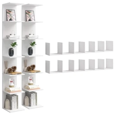 Abbildung von Bellamio Wandregal Ems, Spar Set, Schweberegal, Montage horizontal oder vertikal