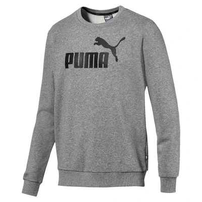 Abbildung von Puma LOGO CREW Sweatshirt, Herren, Größe: 4XL, Medium gray heather