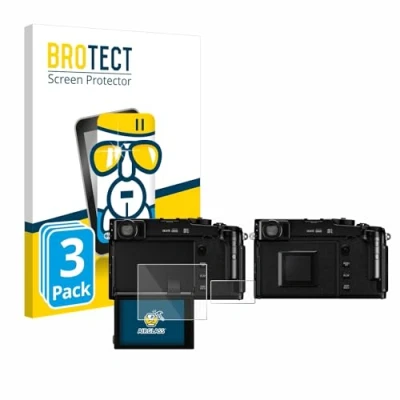 Abbildung von BROTECT Schutzglas für Fujifilm X Pro3 (3 Stück) Schutzfolie Panzer Folie Glas [Extrem Kratzfest 9H, Anti Fingerprint, Ultra Transparent]