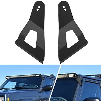 Abbildung von Nilight 2 x 132,1 cm Gebogene LED Lichtleiste an der oberen Windschutzscheibe Dachkabine für Jeep Cherokee XJ und 19861992 Comanche MJ, Jahre Garantie