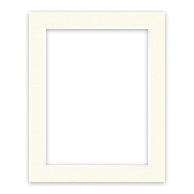 Abbildung von nielsen Conservation Passepartout Karton 1,5 mm Außenformat 40x50 cm für Bildformat 30x40 Cremeweiß strukturierte Oberfläche
