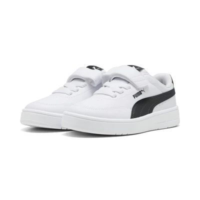 Abbildung von Puma Court Classic Clean Sneakers Kinder Schuhe White/Black Größe: 27.5