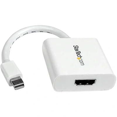 Abbildung von Startech.com Mini DisplayPort auf HDMI Adapter 1920 x 1200 Weiß (mDP HDMI) Stecker/Buchse Konverter Monitoradapter Dongle (MDP2HDW)