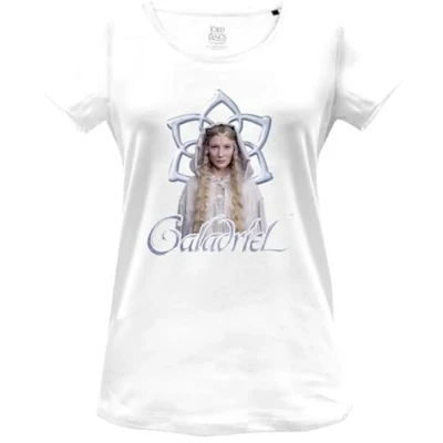 Abbildung von The Lord Of Rings Damen Wolotrmts004 T Shirt, weiß, Small