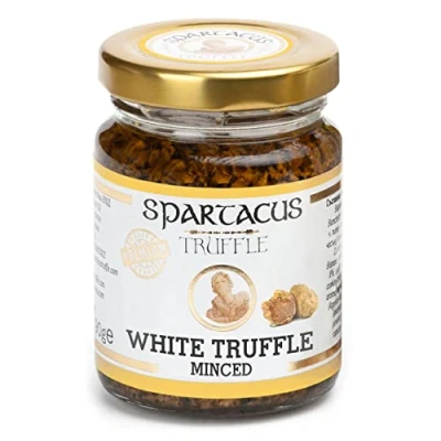 Abbildung von Spartacus weißer Gehackter Trüffel Gönnen Sie sich kulinarische Exzellenz Erlesene schwarze für Feinschmecker (90g)