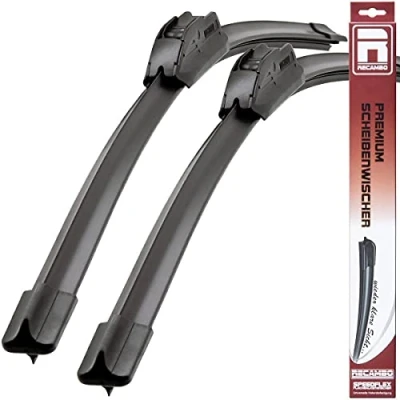 Abbildung von Recambo Scheibenwischer vorne kompatibel für OPEL ASTRA F VAUXHALL MK3 BJ 1991 2000 (2er Set: 450mm / 450mm)