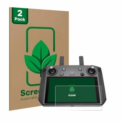 Abbildung von ScreenLeaf (2 Stück Schutzfolie für DJI Smart Controller [nachhaltiger Displayschutz, Folie, transparent, kratzfest]