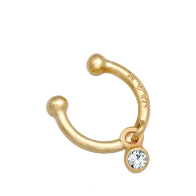 Abbildung von Elli Earcuff Basic Ohrringe goldcoloured, Damen, Größe: One Size, Gold coloured
