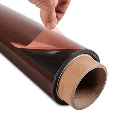 Abbildung von magnets4you Magnetfolie schwarz beschichtet &amp; selbstklebend, Breite 610x1 mm, Laufmeter