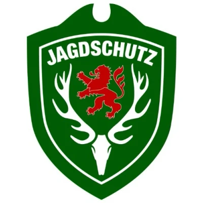 Abbildung von Waidmannsbruecke Unisex Erwachsene Jagdschutz Hessen Autoschild, Grün, One Size