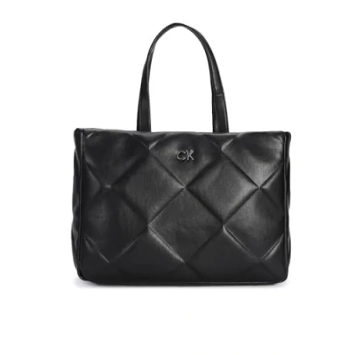 Abbildung von Calvin Klein Relock Quilt TOTE Shopping Bag, Damen, Größe: One Size, Ck black
