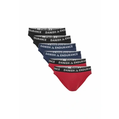 Abbildung von Danish Endurance 6PACK Slip, Herren, Größe: Large, Mc black white xnavy