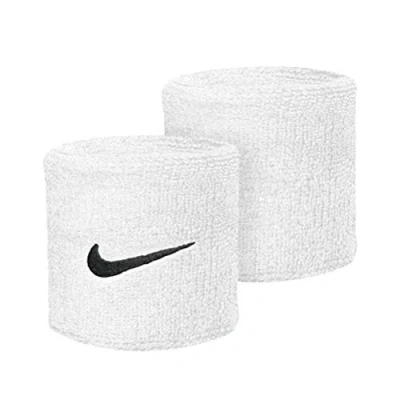 Abbildung von Nike Performance Armbinden Swoosh Wristbands Schweißband, Herren, Größe: One Size, Weissschwarz