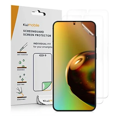 Abbildung von kwmobile 3X Displayschutzfolie kompatibel mit Samsung Galaxy S23 Plus Folie klare Schutzfolien Set in transparent