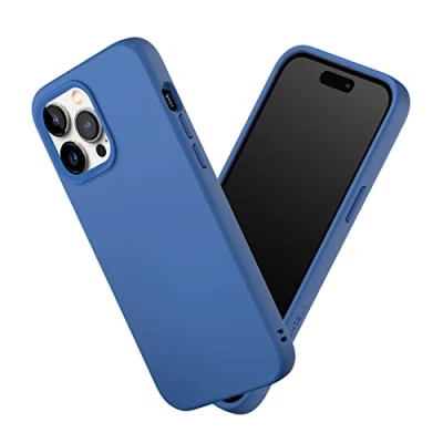Abbildung von RhinoShield Case kompatibel mit [iPhone 14 Pro Max] SolidSuit Stoßdämpfende &amp; schlanke Schutzhülle Premium Finish 3.5 Meter Fallschutz Kobaltblau