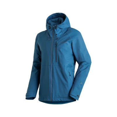 Abbildung von Maier Sports Outdoorjacke &quot;AerialMove M&quot;, Herren Wanderjacke, atmungsaktiv und wasserdicht, Regenjacke mit Kapuze