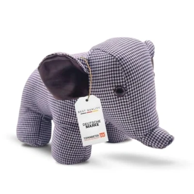 Abbildung von TOPANBIETER 999 Dekorativer Türstopper Elefant blau/weiß Türhalter Fensterpuffer Bodenstopper Tür Stopper (Elefant blau/weiß)