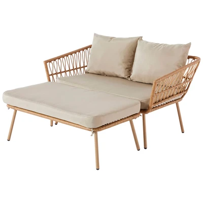 Abbildung von my Flair Gartenliege &quot;Mariane&quot;, (Set), inkl. Hocker