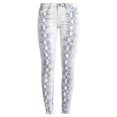Abbildung von Urban Classics Ladies Animal Stretch Pants Jeans Skinny Fit, Damen, Größe: 27, Offwhite
