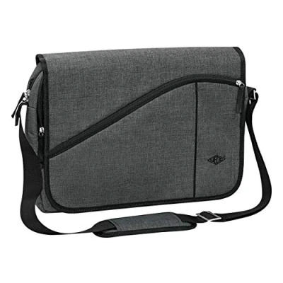 Abbildung von WEDO Laptoptasche Messenger Bag COLLEGE grau bis 39,6 cm (15,6 Zoll)