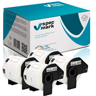Abbildung von specmark 4 Rollen Einzeletiketten kompatibel mit Brother DK 11209 62mm x 29mm 800 Stück Etiketten für allen QL Etikettendruckern 570 700
