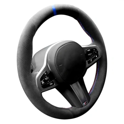 Abbildung von Alfanxi Handstich für Alcantara Lenkradhülle BMW G20 G21 F40 F44 G22 G26 G30 G31 G32 G11 G12 G13 G14 G15 G16 G01 G02 G05 G06 G07 G 29 (3 farbige Threads)