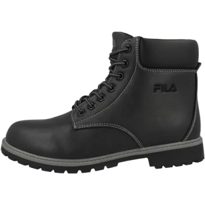 Abbildung von Fila Maverick MID Unisex Schnürstiefelette, Größe: 44, Black Hochwertiges lederimitat