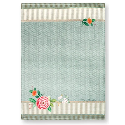 Abbildung von PIP STUDIO Blushing Birds Geschirrtuch Blue 50 x 70 cm