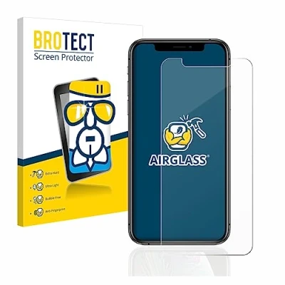 Abbildung von BROTECT Schutzglas für Apple iPhone Xs / 11 Pro Schutzfolie Panzer Folie Glas [Extrem Kratzfest 9H, Anti Fingerprint, Ultra Transparent]